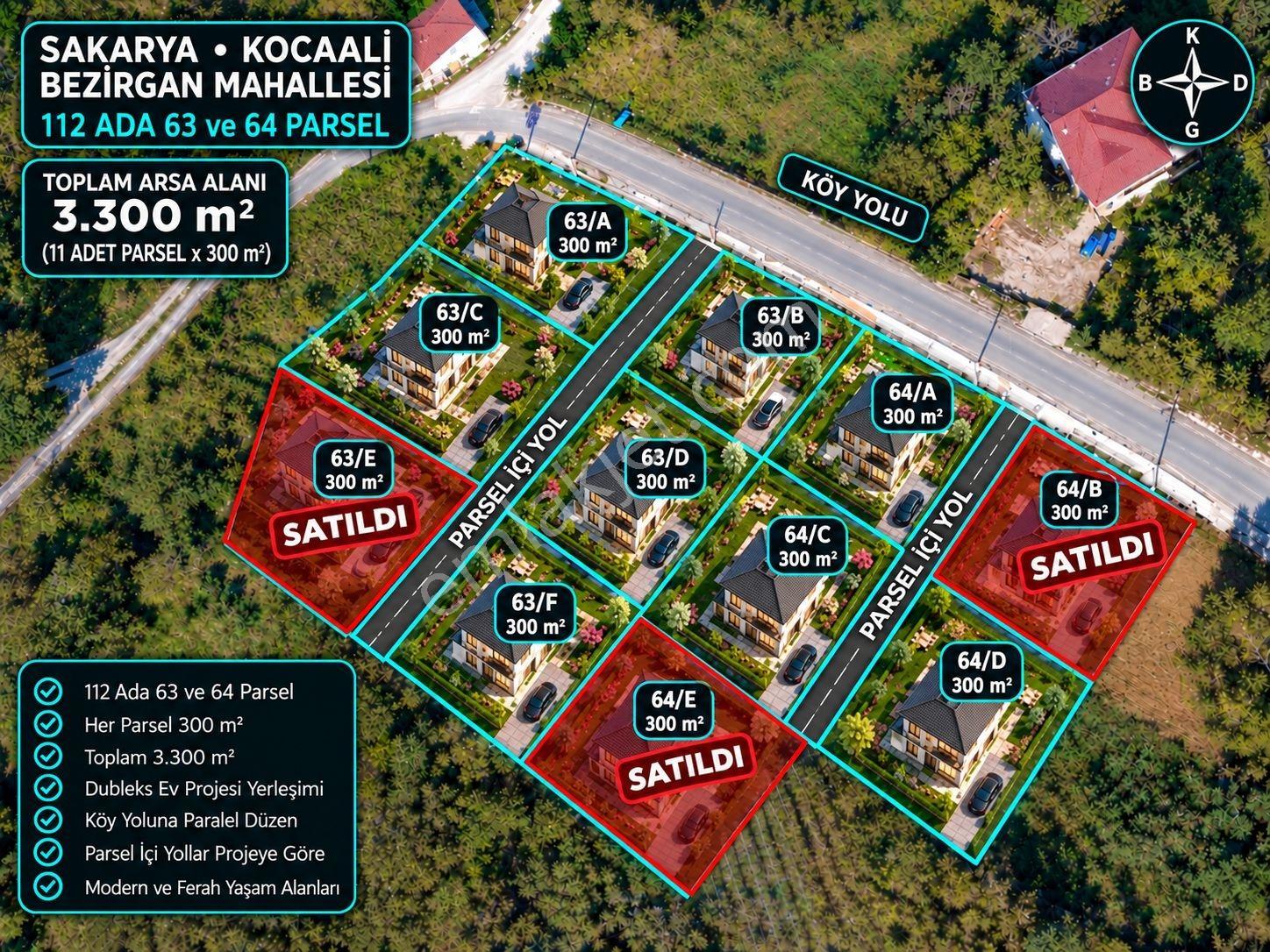 Sakarya Kocaali 300m2 Arsa İçinde 2 Katlı Ev Projeli Masrafsız — fotoğraf 19