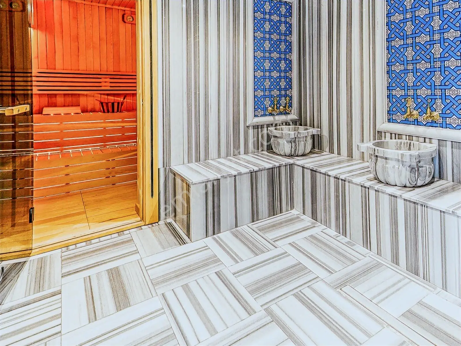 Gölbaşı Karşıyakada, 4 Banyolu, Türk Hamam Ve Spa Satılık Villa — fotoğraf 40