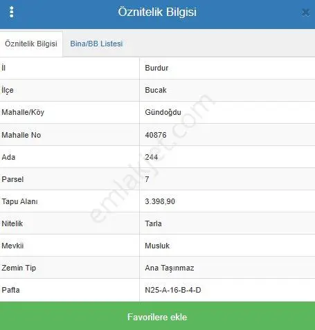 Burdur Bucak Gündoğdu'da Satılık 5.530 M² Yan Yana 2 Parsel Tarla (bütün Veya Ayrı Satılık) — fotoğraf 4