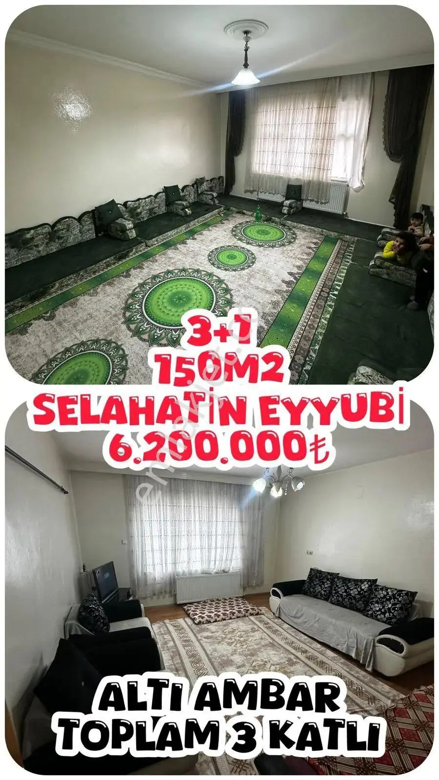 Selahattin Eyyubi'De 150 M² Açık Alanlı 3+1 Satılık Müstakil Ev, Ambarlı Ve Komb...