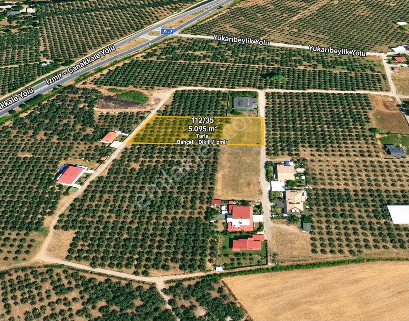 İzmir Dikili İmara, Yola Ve Denize Yakın Satılık 5.095 M2 Tarla — fotoğraf 7