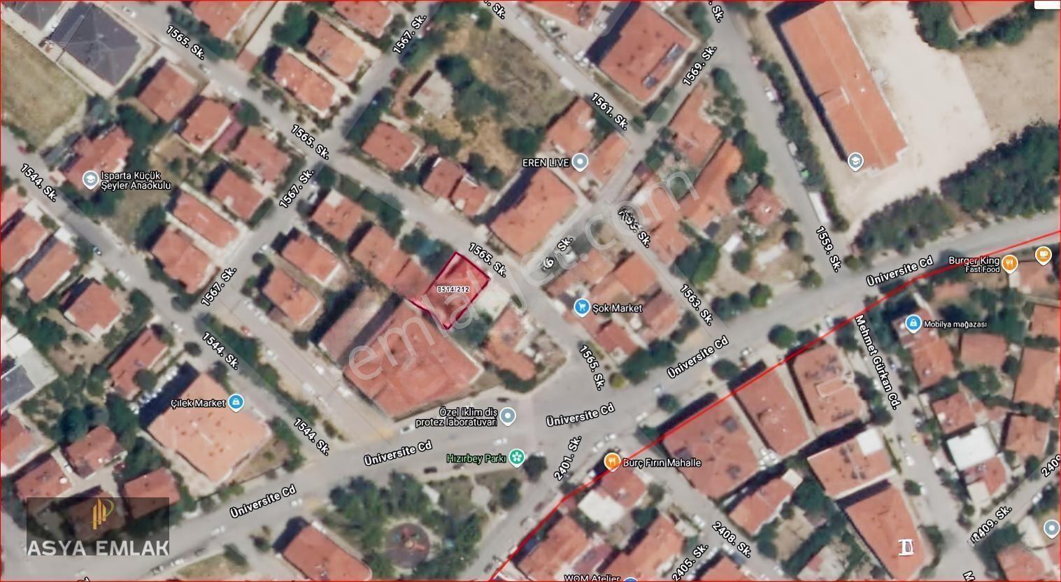 Asya Evim Emlaktan Isparta Merkez Hızırbey Mahallesinde Arsa — fotoğraf 23