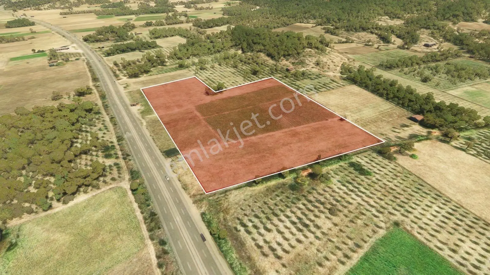Manisa Kırkağaç Çevre Yolu Üzeri 46.367m2 Arazi — fotoğraf 3