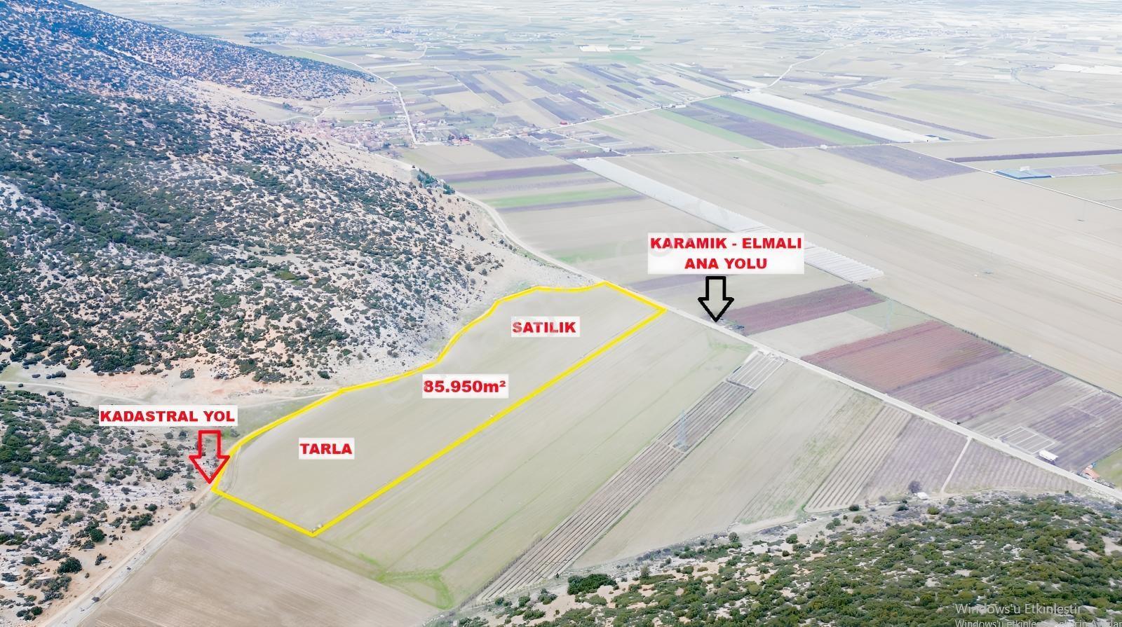 Vip Gayrimenkul'den Karamık Mah. Yol Cepheli 85.950m² Tarla — fotoğraf 5