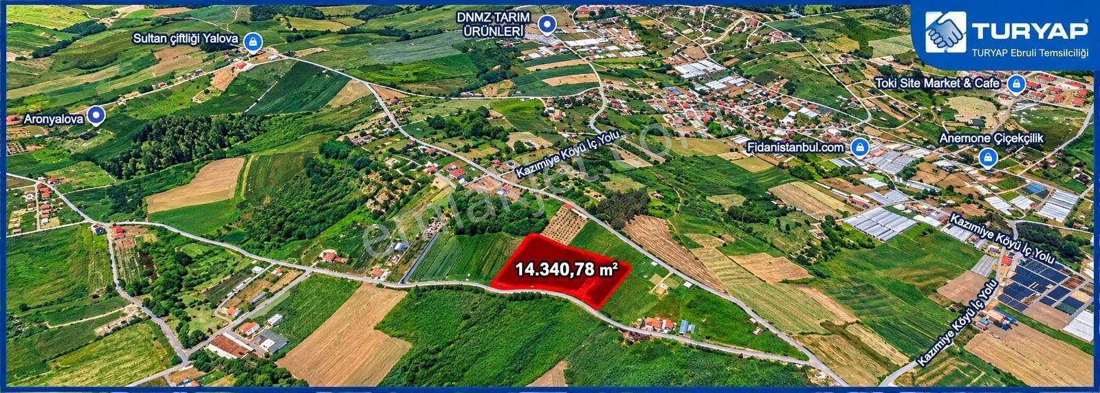 Yalova Çiftlikköyde Marmara Denizine Yakın 14.340 M² Satılık — fotoğraf 3