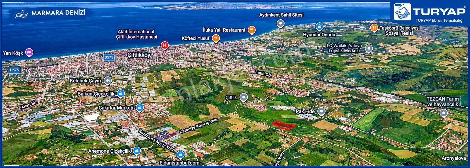 Yalova Çiftlikköyde Marmara Denizine Yakın 14.340 M² Satılık — fotoğraf 4