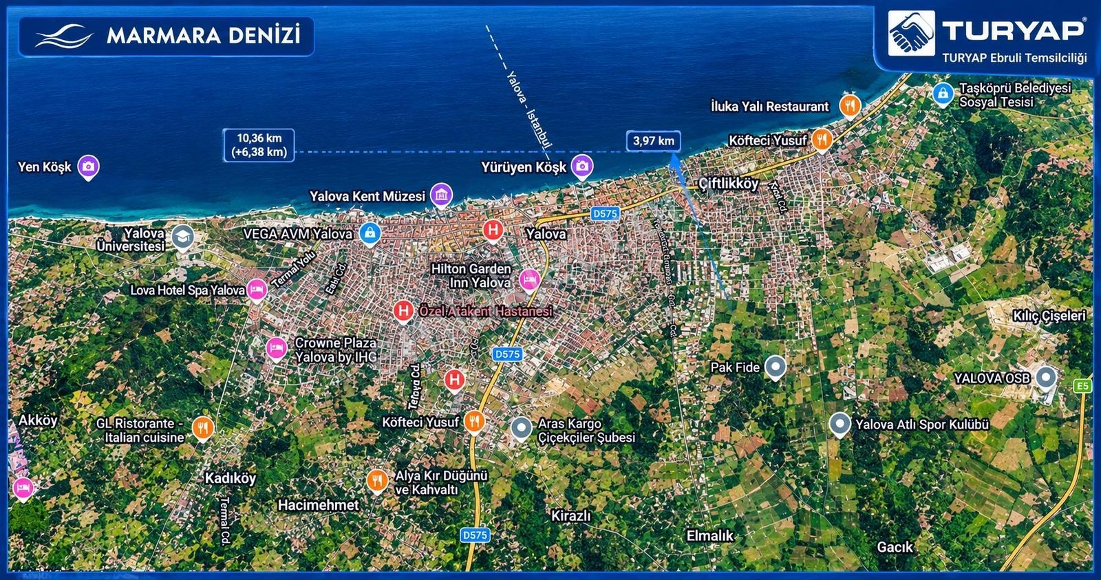 Yalova Çiftlikköyde Marmara Denizine Yakın 14.340 M² Satılık — fotoğraf 5