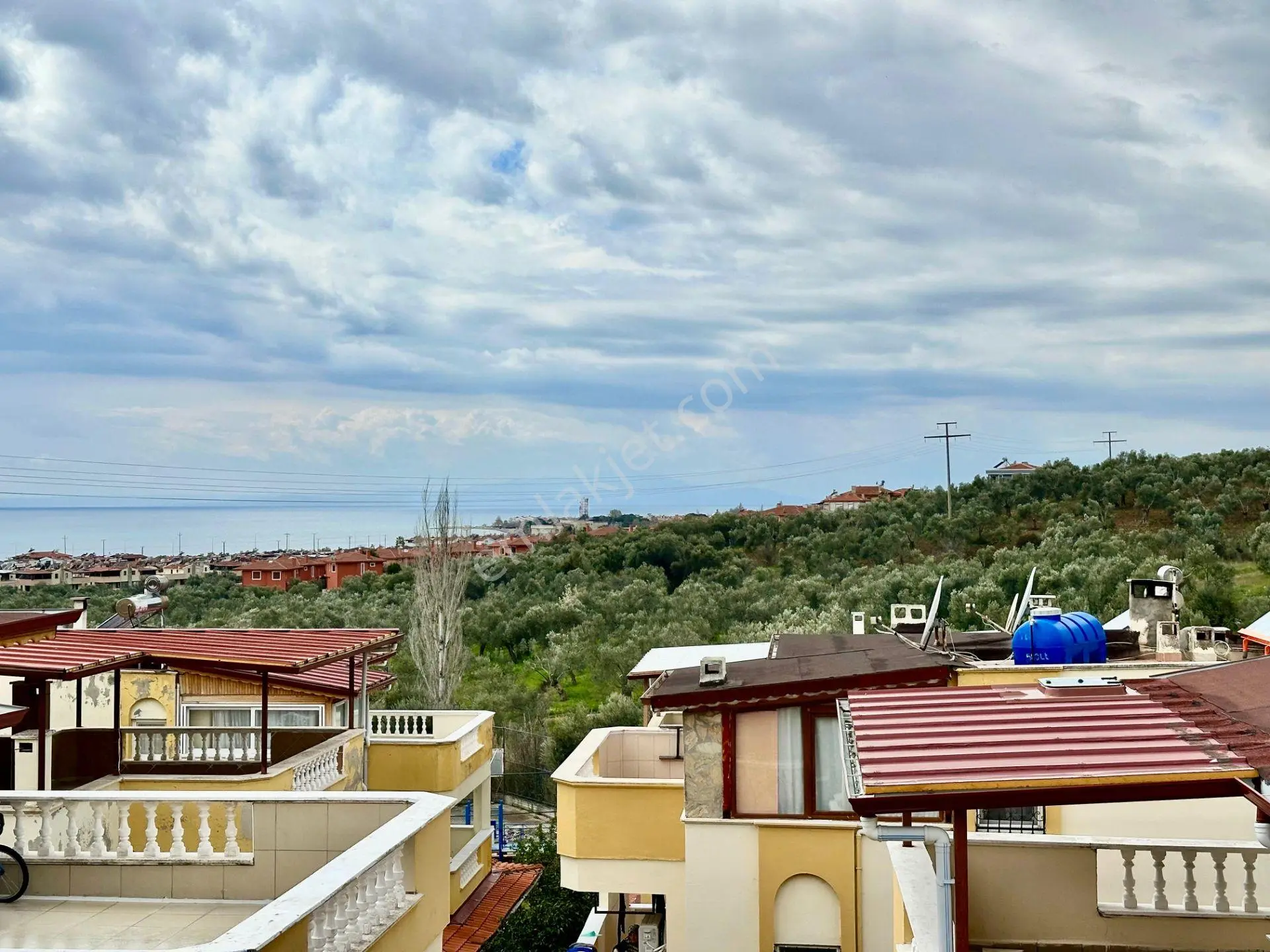 ꧁ay Emlaktan꧂narlı'da Kazdağı Eteklerinde Muhteşem Deniz Manzaralı Teraslı Satılık 3+1 Villa — fotoğraf 17