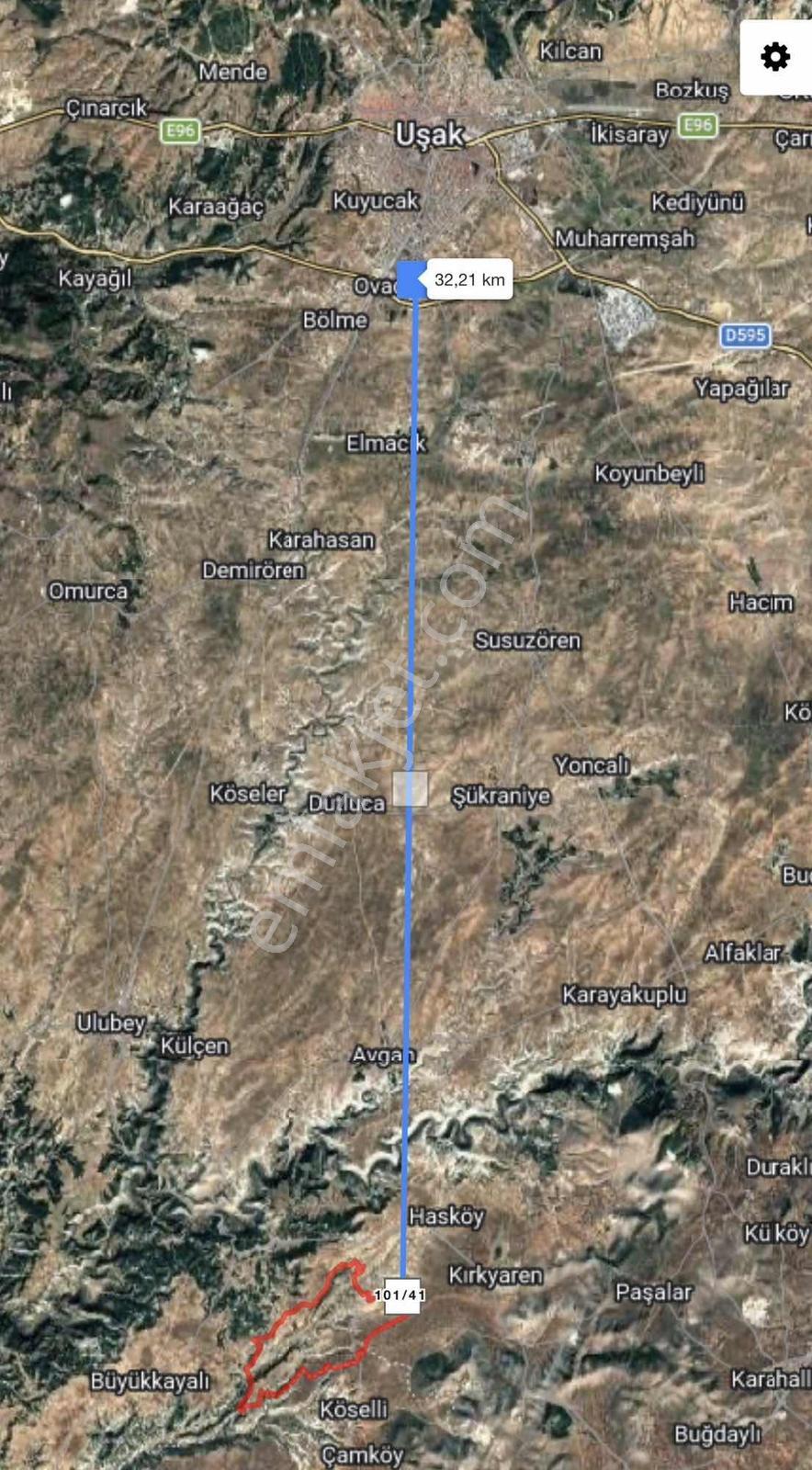 Uşak'A 30Km Mesafede 2 Dönüm Yatırım Fırsatı
