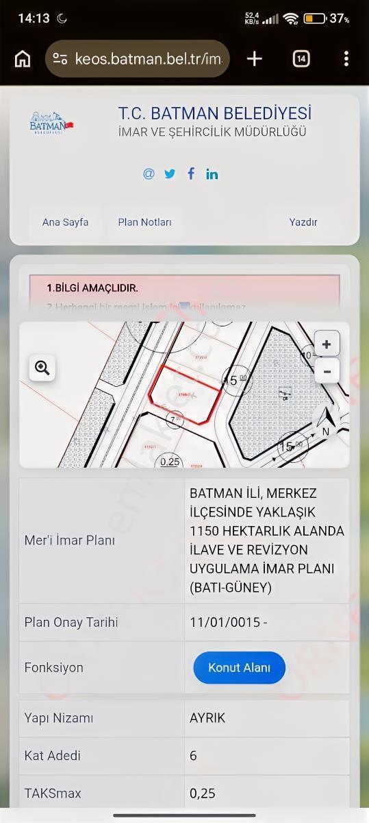 537 M2 Arsa Çevre Yoluna Sıfır Hisse — fotoğraf 3