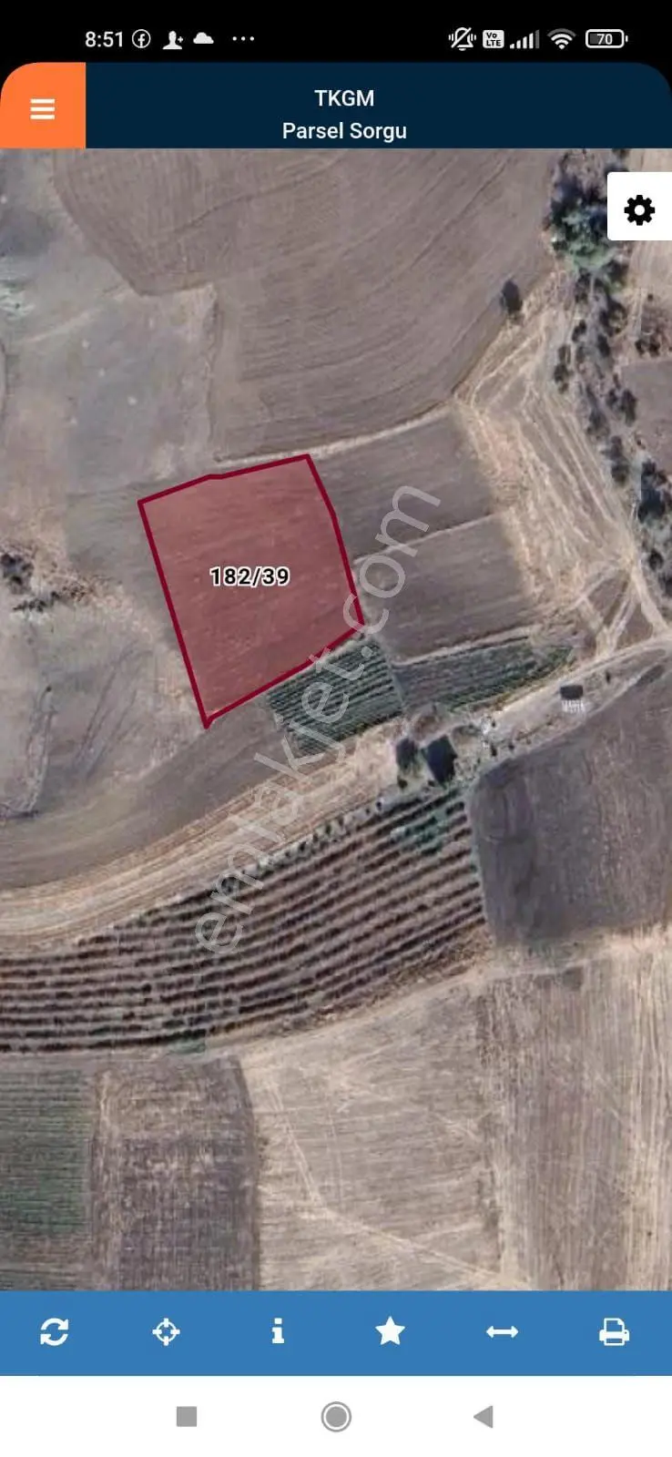 Elazığ Merkez Sedeftepe'De Satılık 2784 M² Tarla