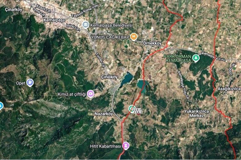Kemalpaşa Yukarı Kızılca'da Elektrik Ve Suyu Olan 361m² Bahçe — fotoğraf 15