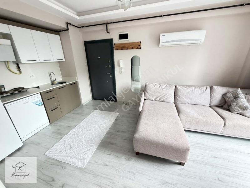 Konsept'den Site İçi Lüks Arakat Eşyalı Satılık 1+1 Daire — fotoğraf 6