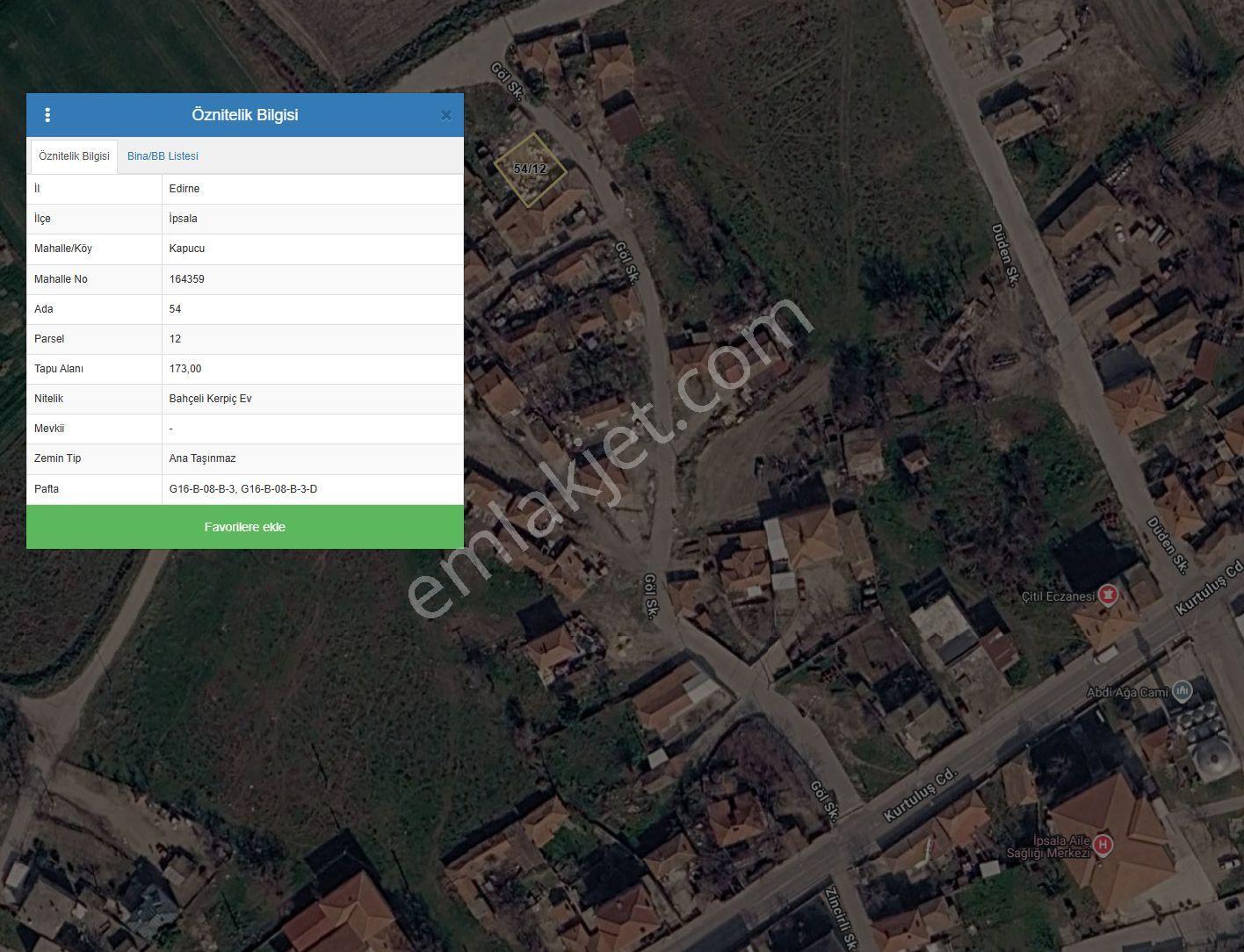 İpsala Kapucu Mahallesinde Uygun Fiyatlı Konut İmarlı Satılık Arsa — fotoğraf 2
