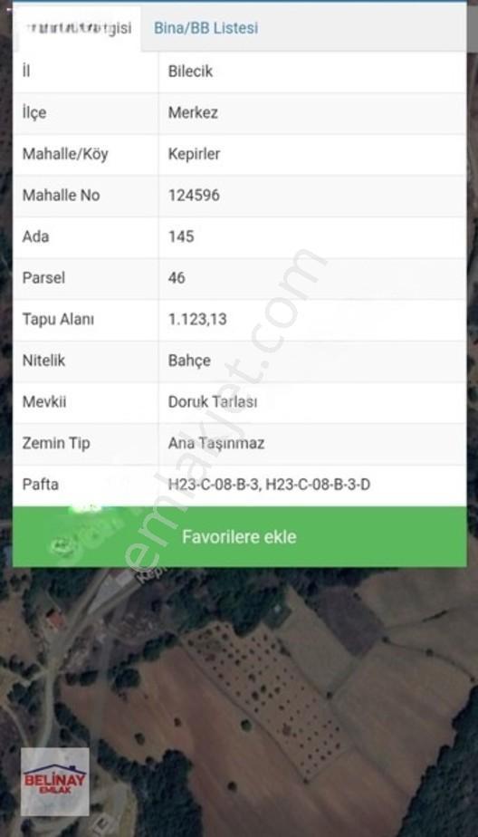 Belinay Emlaktan Kepirler Köyünde Satılık Yatırımlık Bahçe — fotoğraf 2