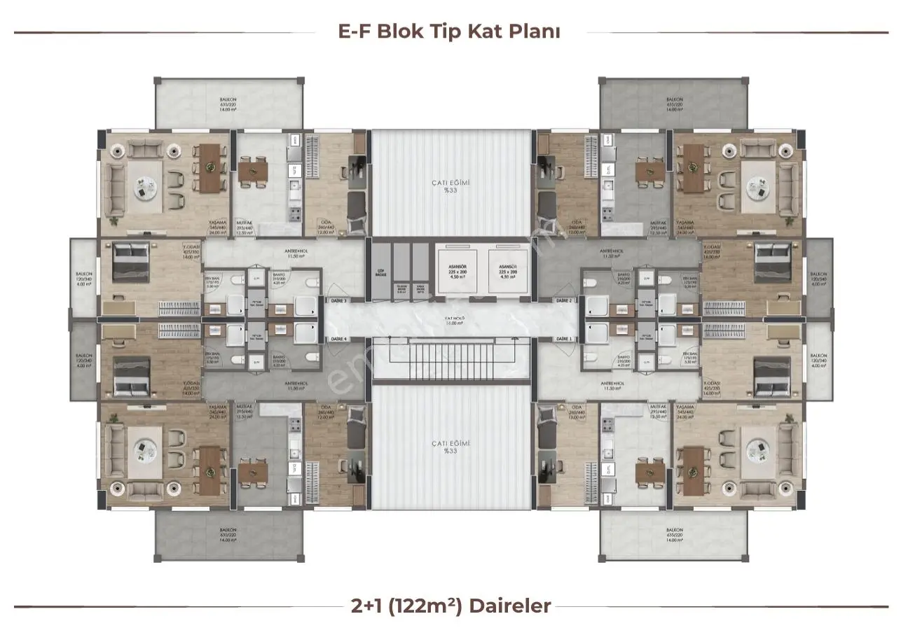 Rw/detay'dan Ihlamurkent Rose Garden 2.etap 2+1 Daire — fotoğraf 7