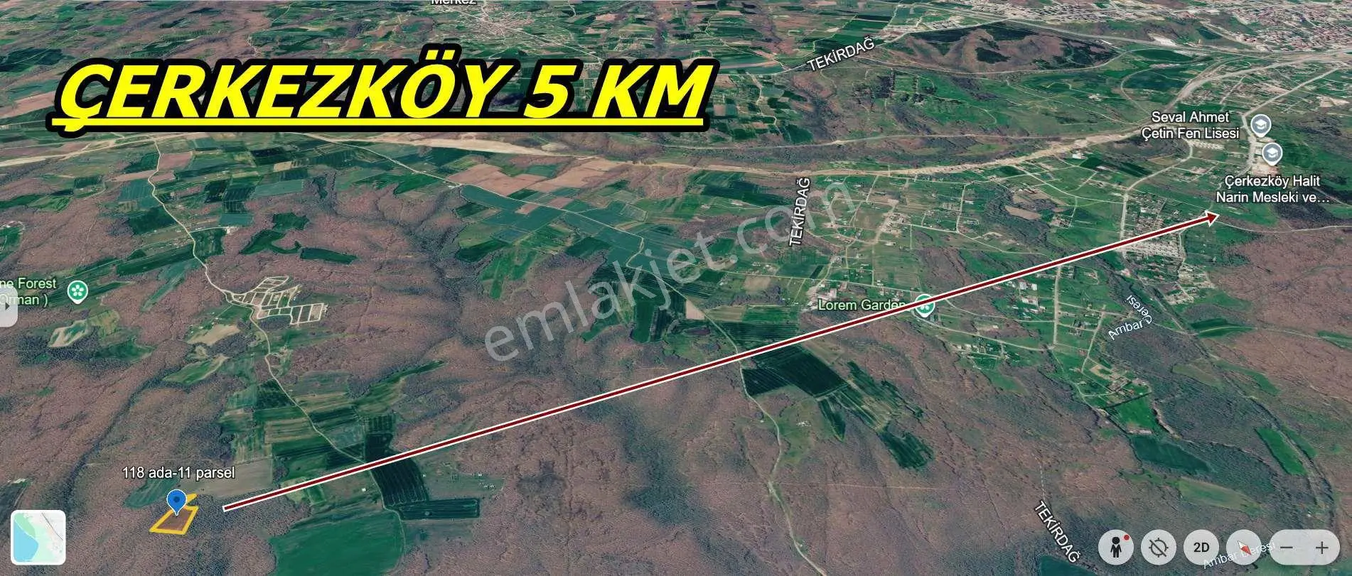 Silivri Çayırdere’de Tren Yoluna Yakın Satılık Müstakil Parsel — fotoğraf 4