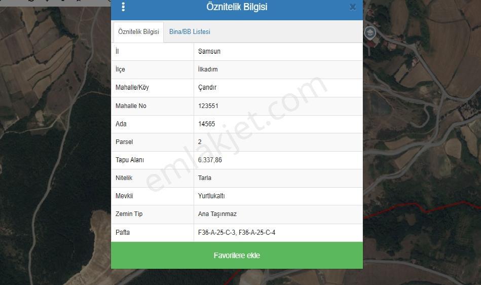 Samsun İlkadım Çandırda Yola Cephe Satılık Tarla! — fotoğraf 11