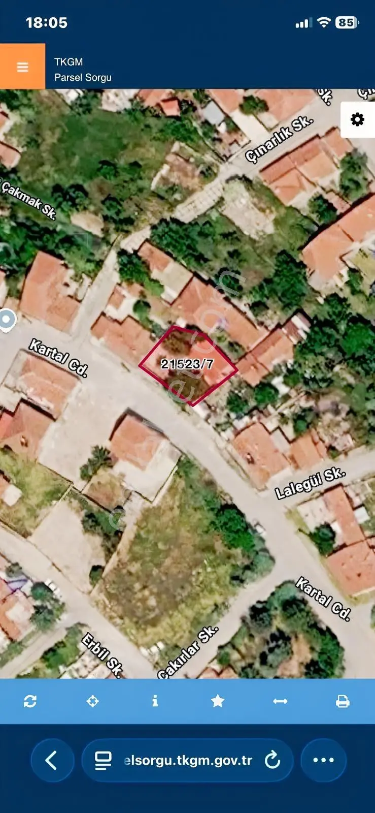 Turyap Kurtuluş'Tan Erenköy'De Satılık 270 M2 Arsa