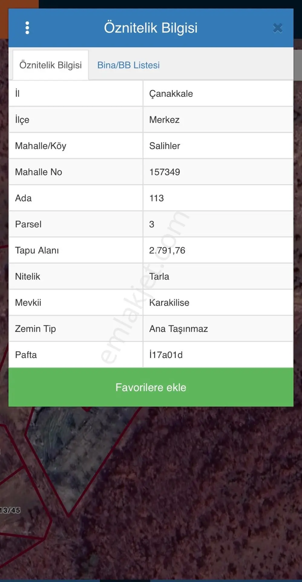 Şahin Gayrimenkul Den Çanakale Merkez Salihler Köyünde Acil Satılık Yatırımlık T...