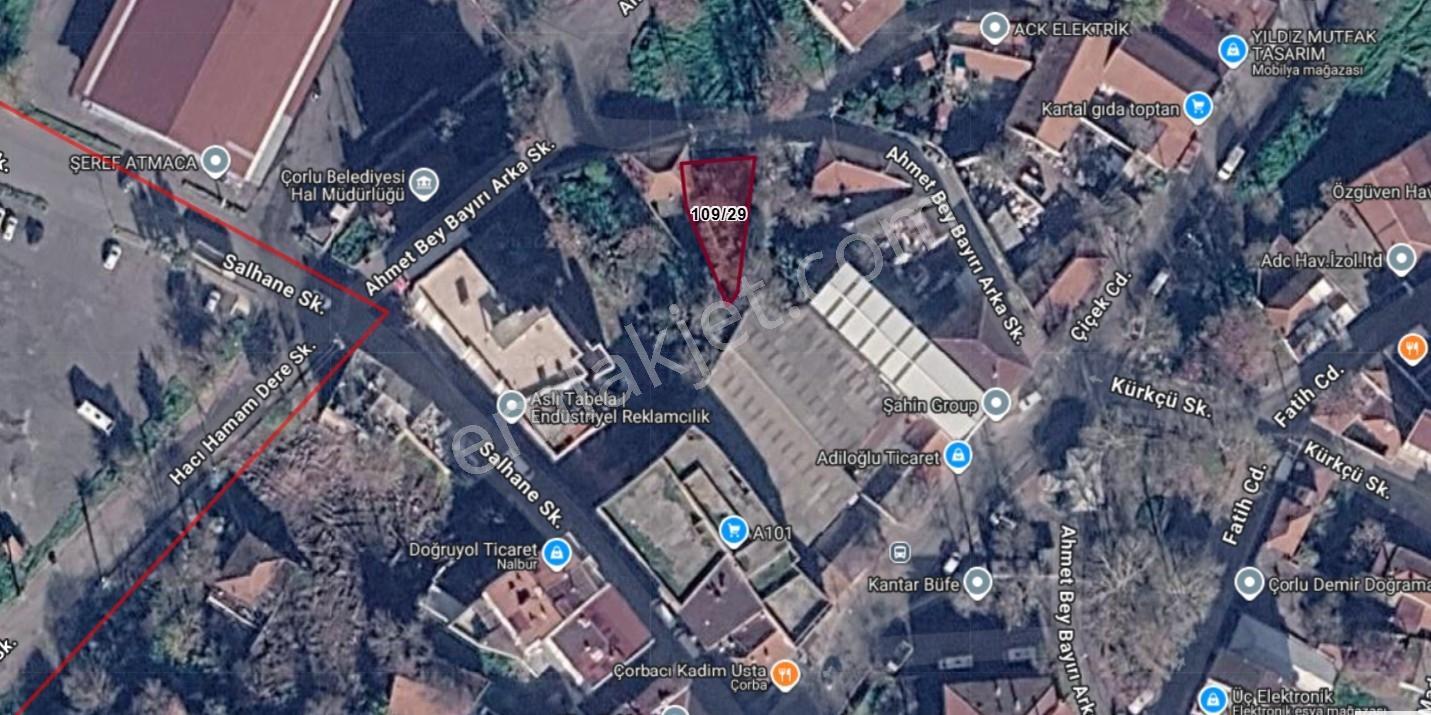 Turyap'tan Çorlu Hıdırağa Mah. 220 M² 4 Kat İmarlı Satılık Arsa — fotoğraf 2