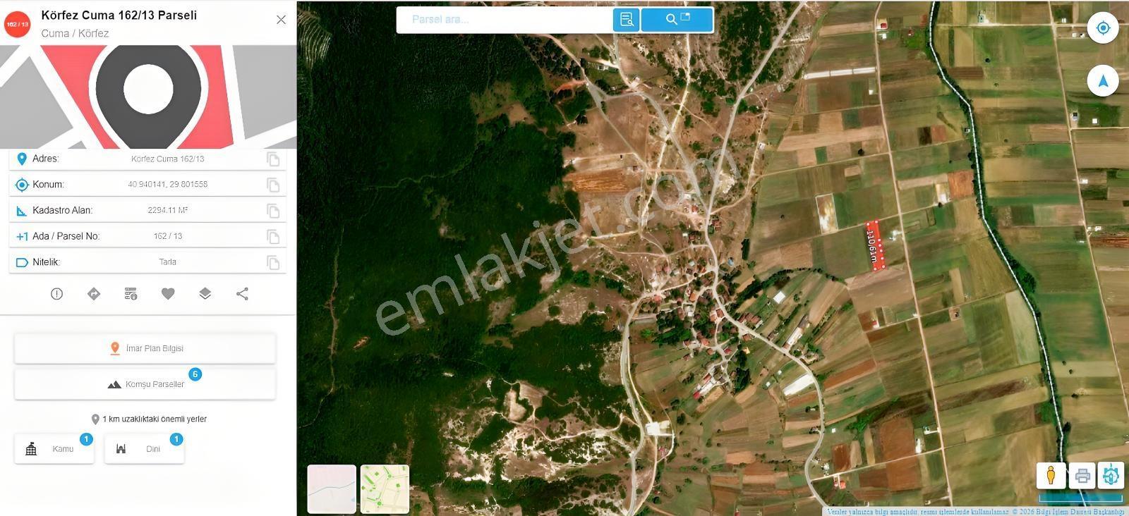 Körfez Cumaköyde 2.294 M² 21 Metre Yola Cepheli Satılık Tarla — fotoğraf 16