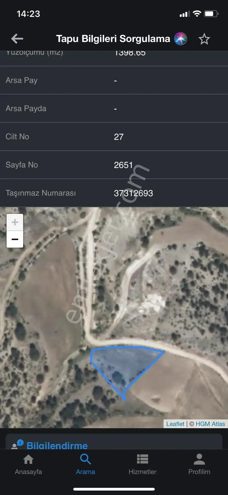 3en Gayrimenkul Kütahya Emet'te Tek Hisse 1398m2 Satılık — fotoğraf 9