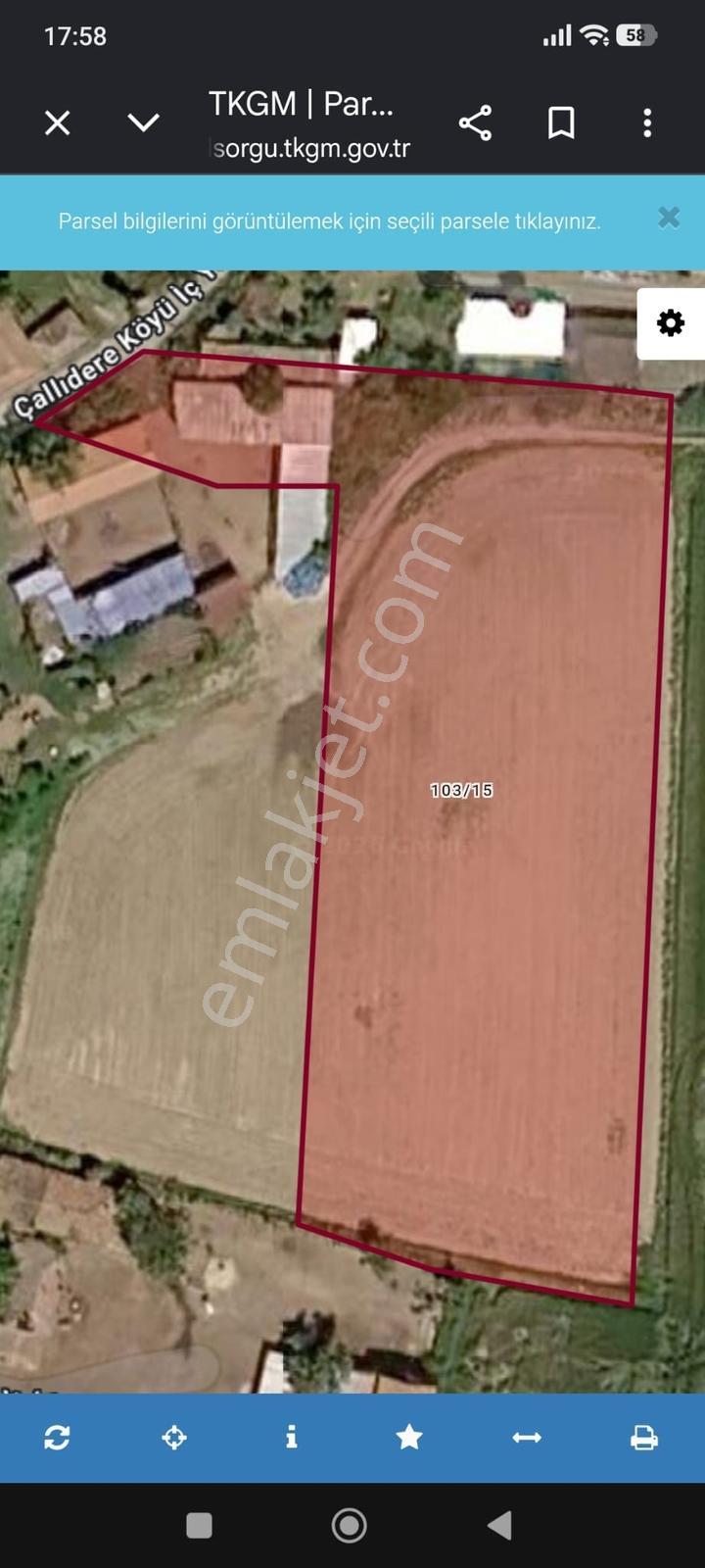 Edirne Çallıdere Köyünde 3 Kat İmarlı Köy İçinde 5000 M2 Arsa