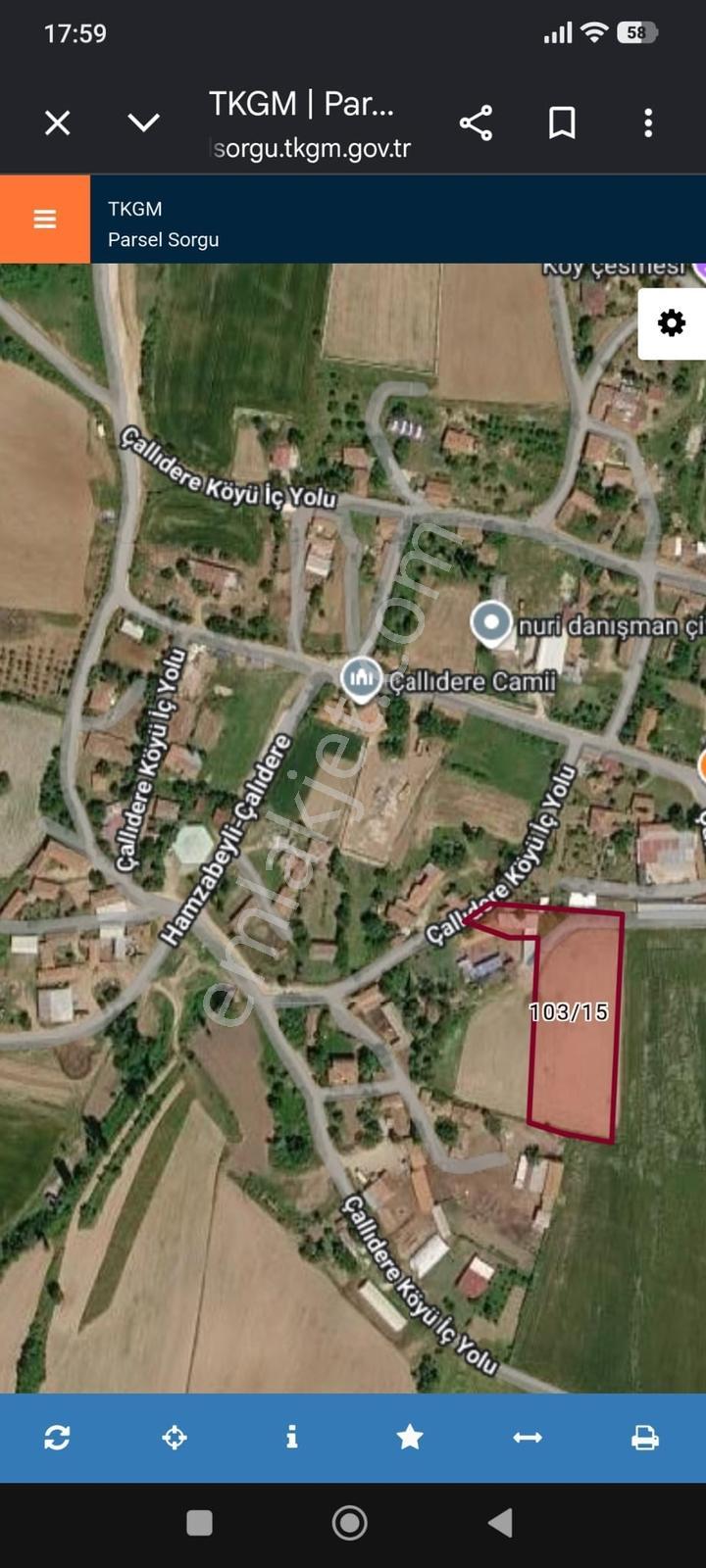 Edirne Çallıdere Köyünde 3 Kat İmarlı Köy İçinde 5000 M2 Arsa — fotoğraf 6