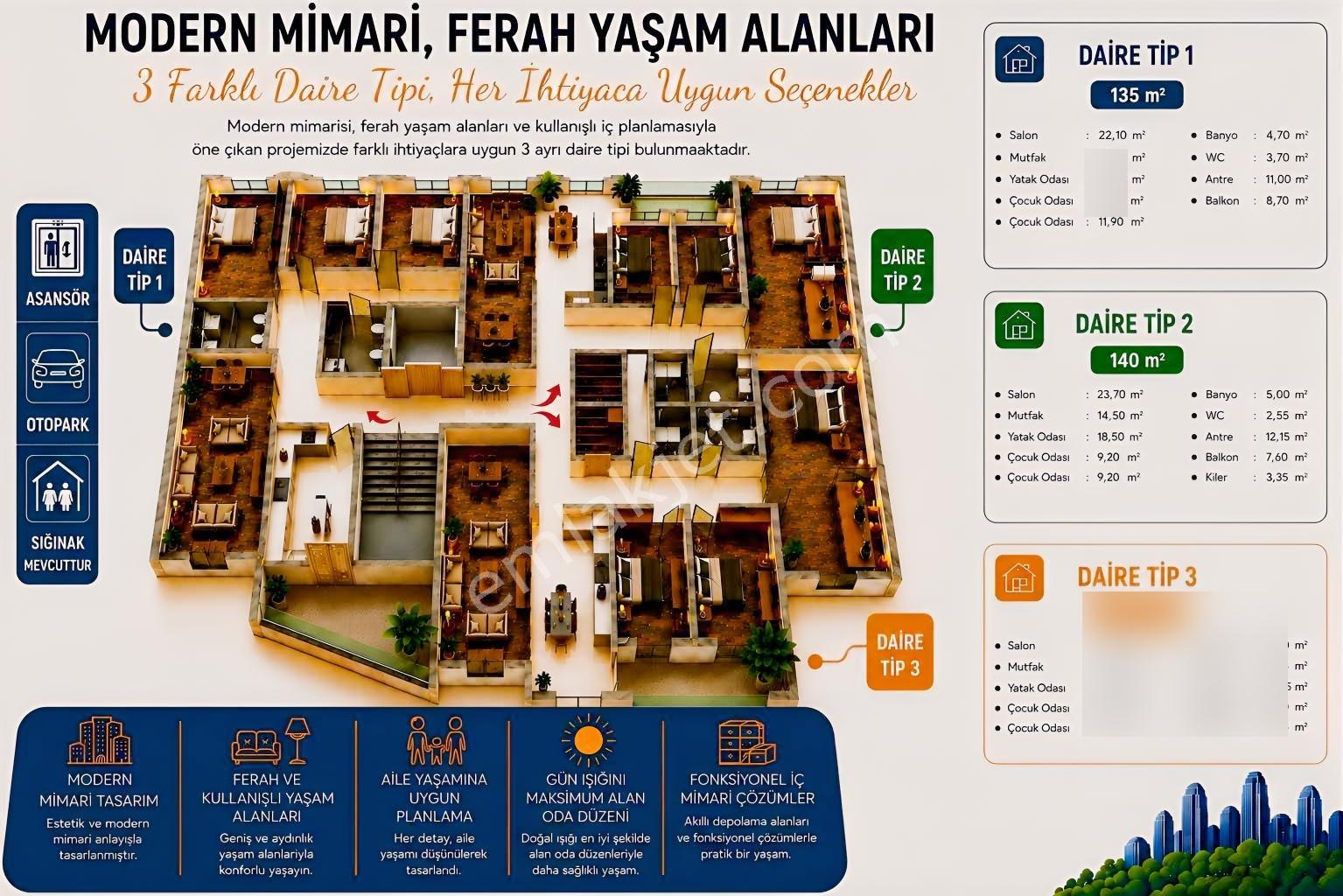 Nurhak | Modern & Ferah Yaşam Alanlarına Sahip Daireler — fotoğraf 4