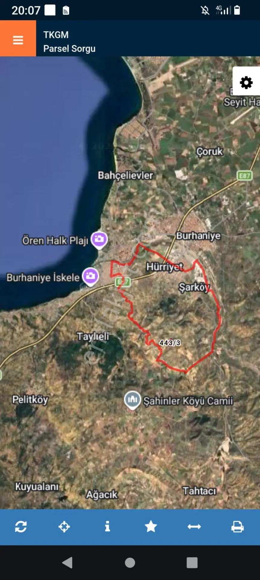 Balıkesir Burhaniye Şarköy Karaköy'de Yolu Olan 6.900m² Satılık Yarı Hisseli Zeytinlik — fotoğraf 5