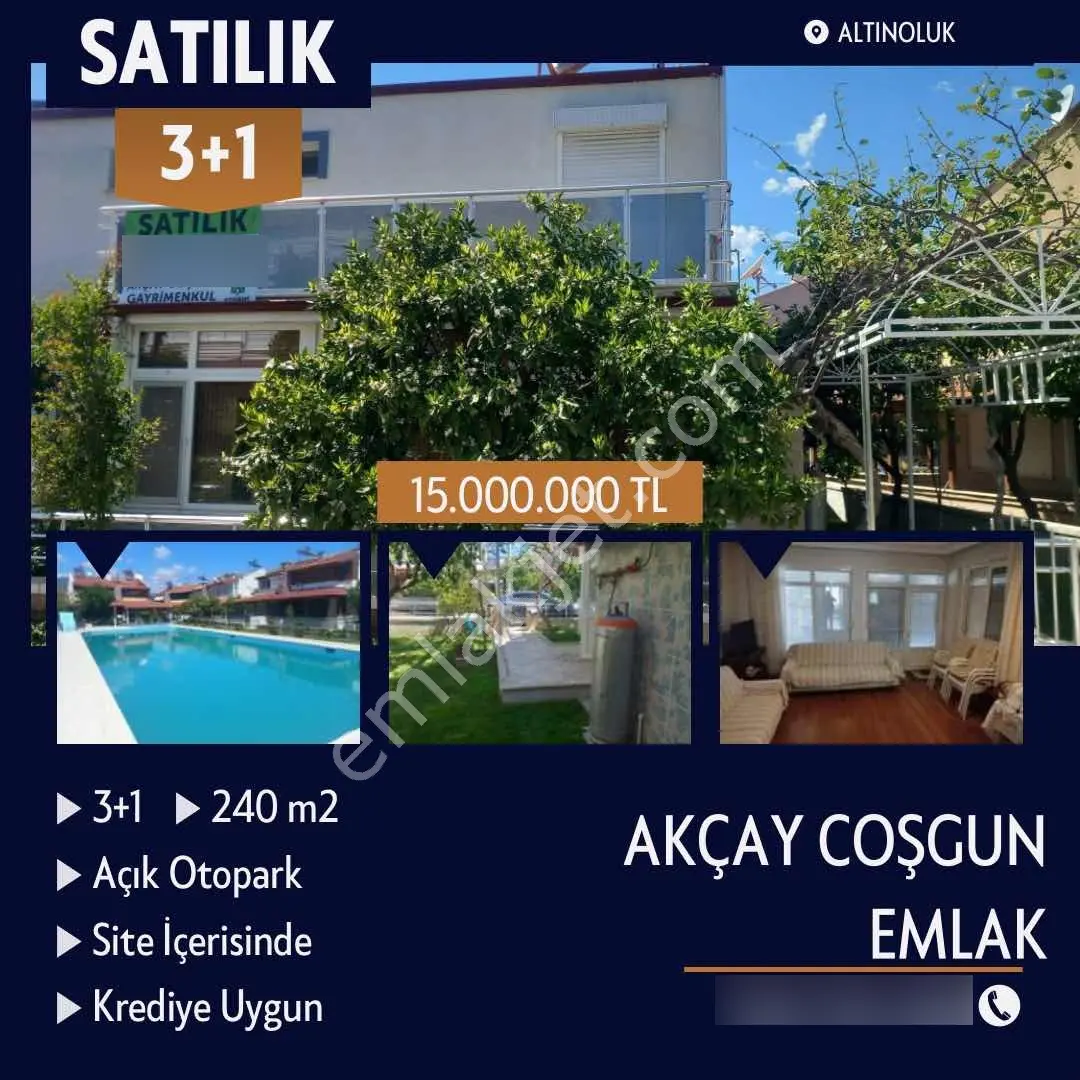 Akçay Coşgun Emlak'Tan Denize 300M Site İçerisinde Havuzlu Villa