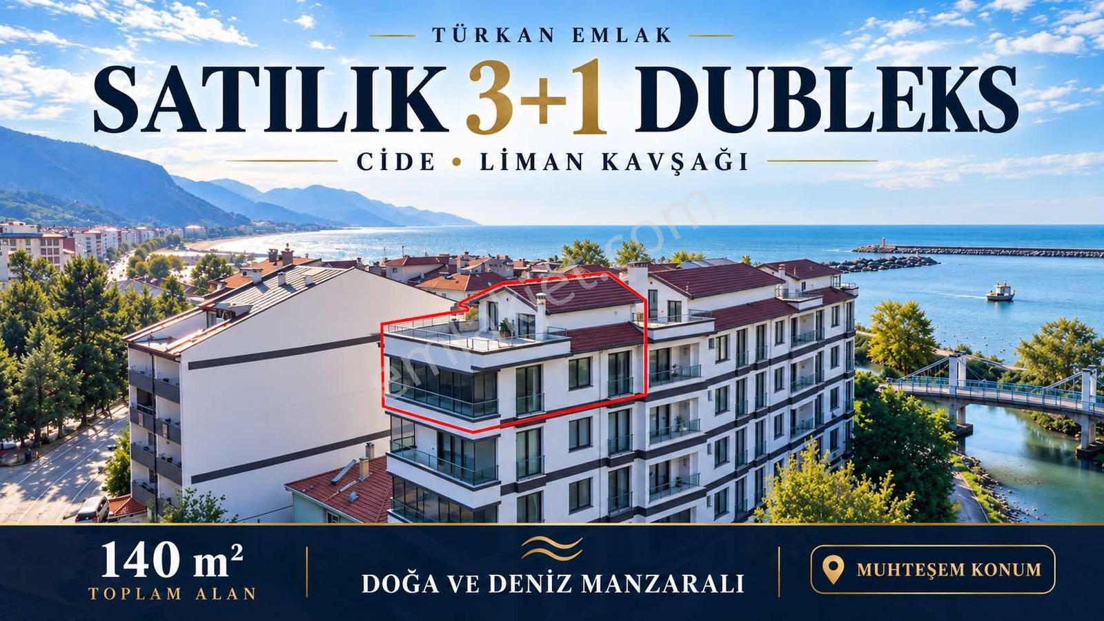Türkan Emlaktan Liman Kavşağında Deniz Manzaralı 3+1 Dubleks