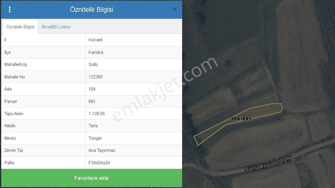 Kandıra Süllü De Satılık Yatırımlık Arazi — fotoğraf 3
