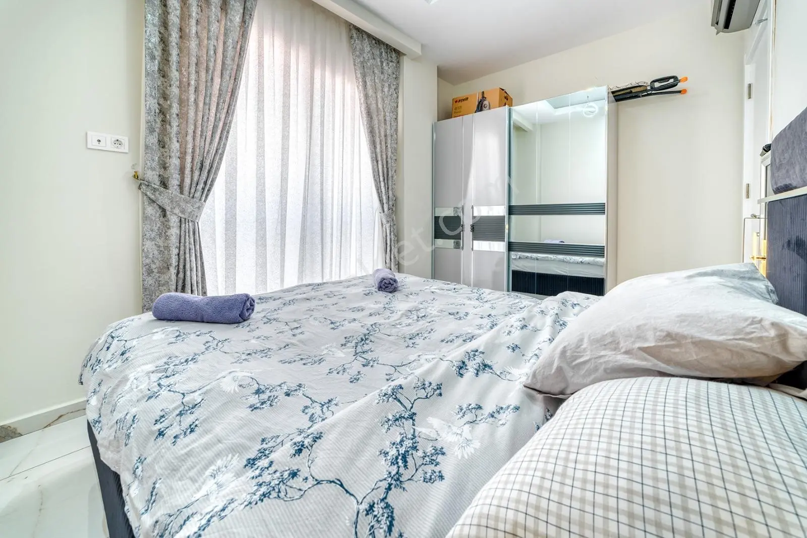 Alanya Merkez Full Eşyalı Satılık Deniz Manzaralı 1+1 — fotoğraf 5