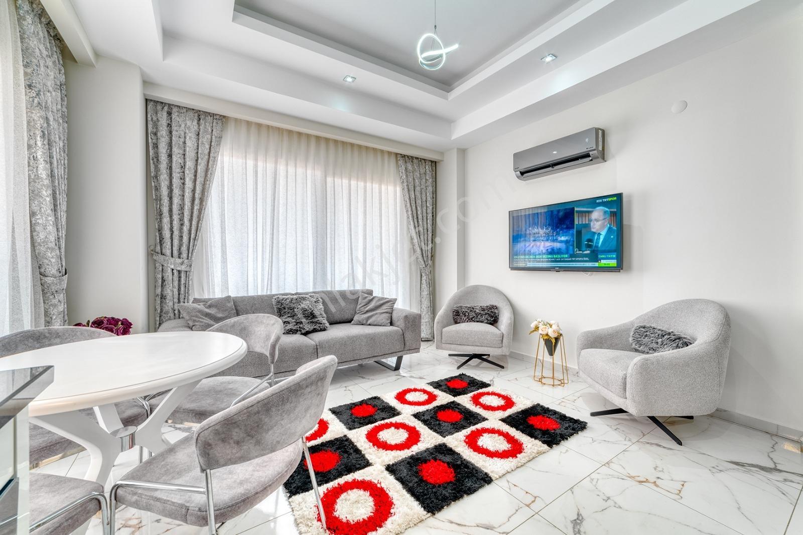 Alanya Merkez Full Eşyalı Satılık Deniz Manzaralı 1+1 — fotoğraf 10