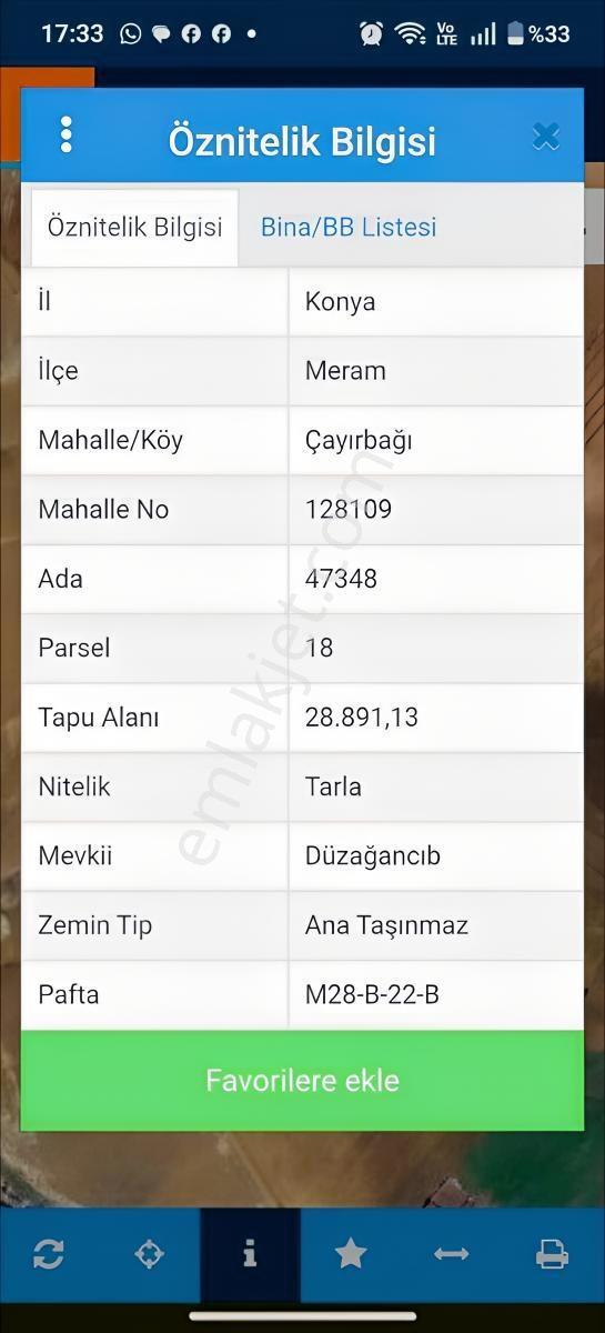 Çayırbağında 1000 M² Hisseli Satılık Tarla — fotoğraf 5