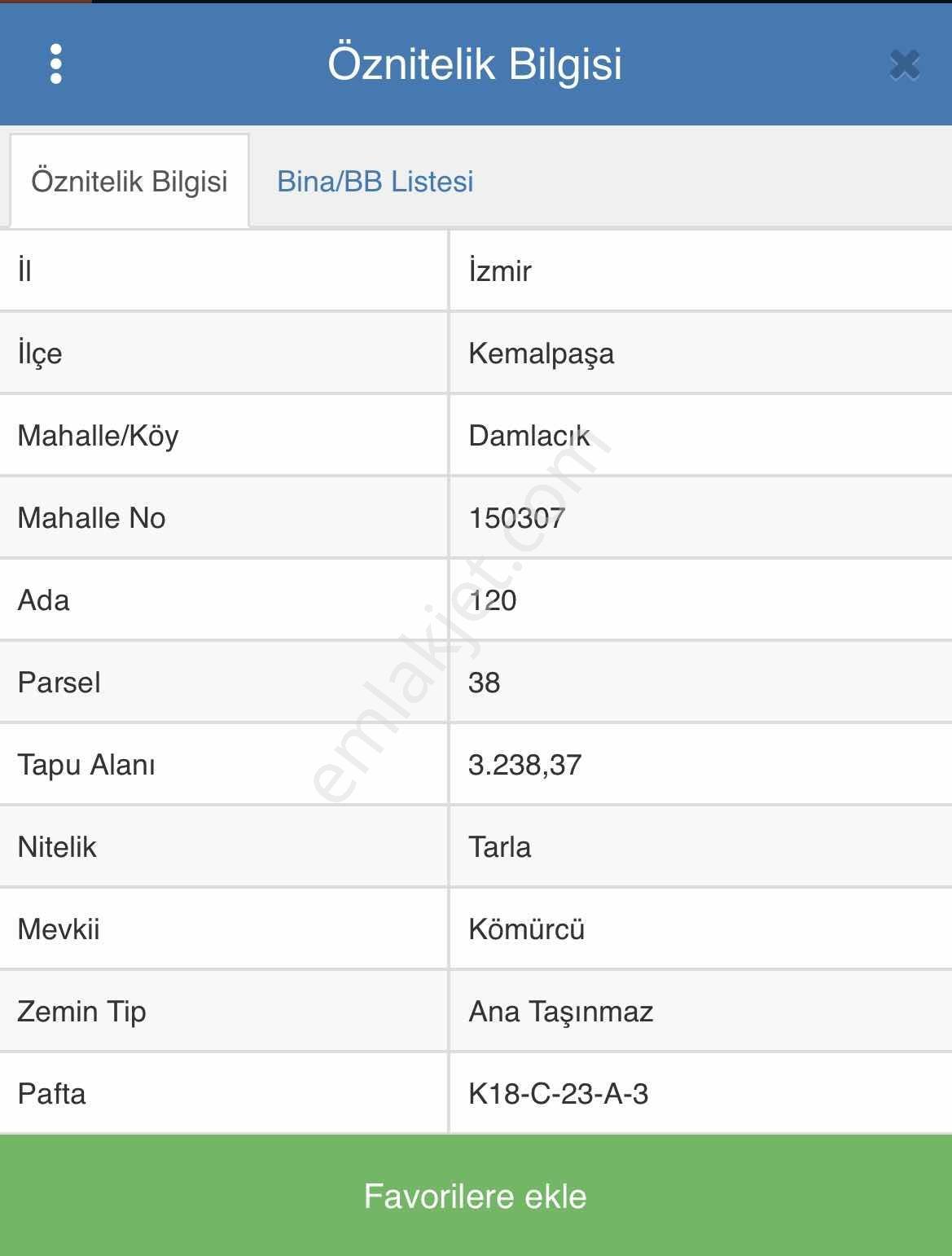 Damlacık Kömürcü Mevkin'de Satılık Tarla — fotoğraf 4