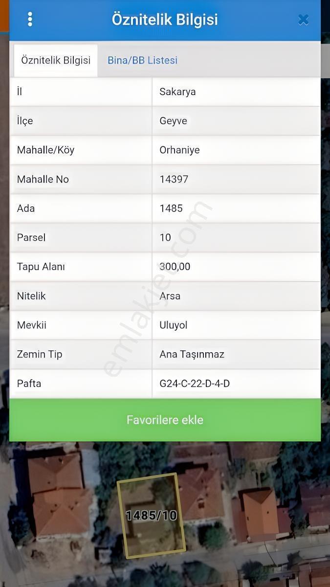 Adaplatin'den Geyve Merkezde 300 M2 Köşe Arsa %40 3 Kat İmarlı — fotoğraf 7