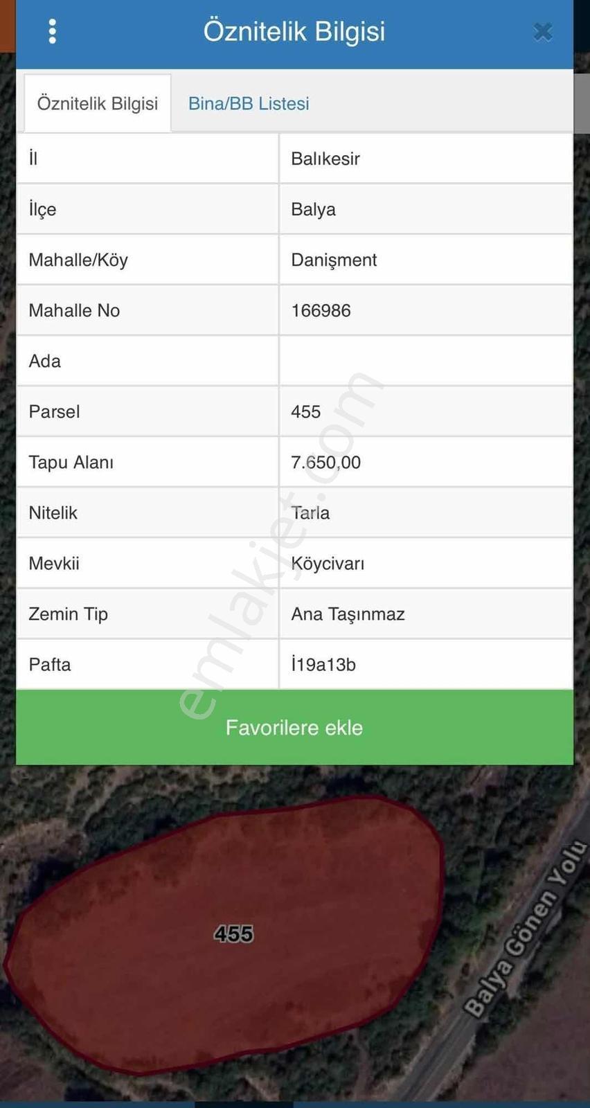 Balcity-balya Danışment'te Resmi Yola Cephe 7.650 M² %5 İmarlı — fotoğraf 2