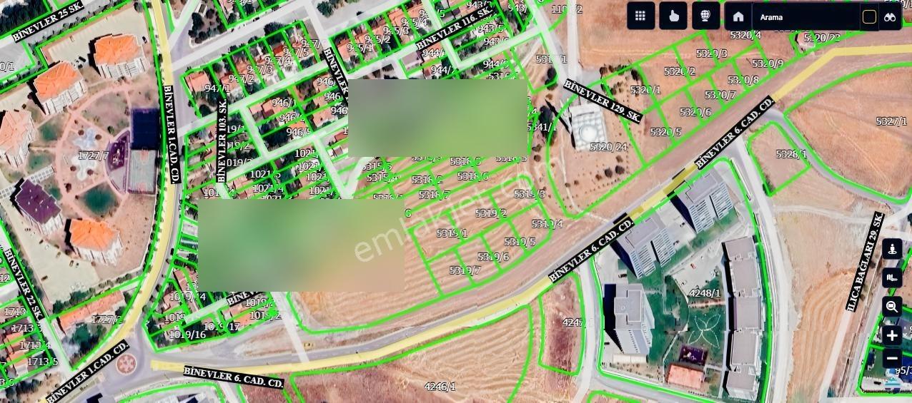Eymen Yapı-Binevler Serbest Tip Satılık 289 M2 Villa Arsası