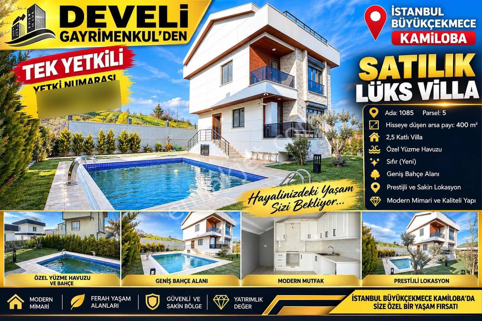 Büyükçekmece Kamilobada Sıfır Lüks Havuzlu Villa Fırsat