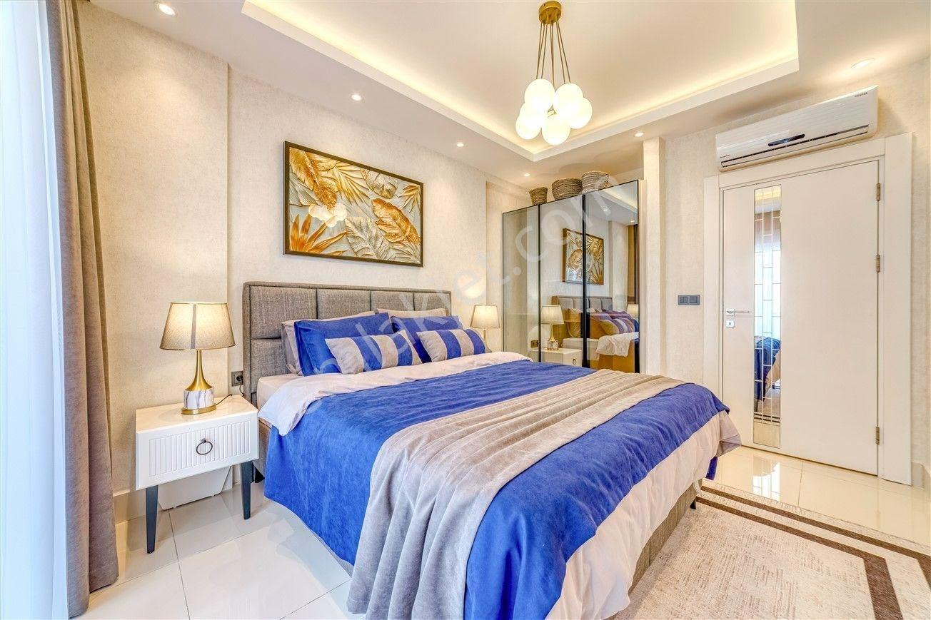 Alanya Tosmur’da Deniz Manzaralı Ultra Lüks Eşyalı 1+1 Satılık Daire — fotoğraf 11