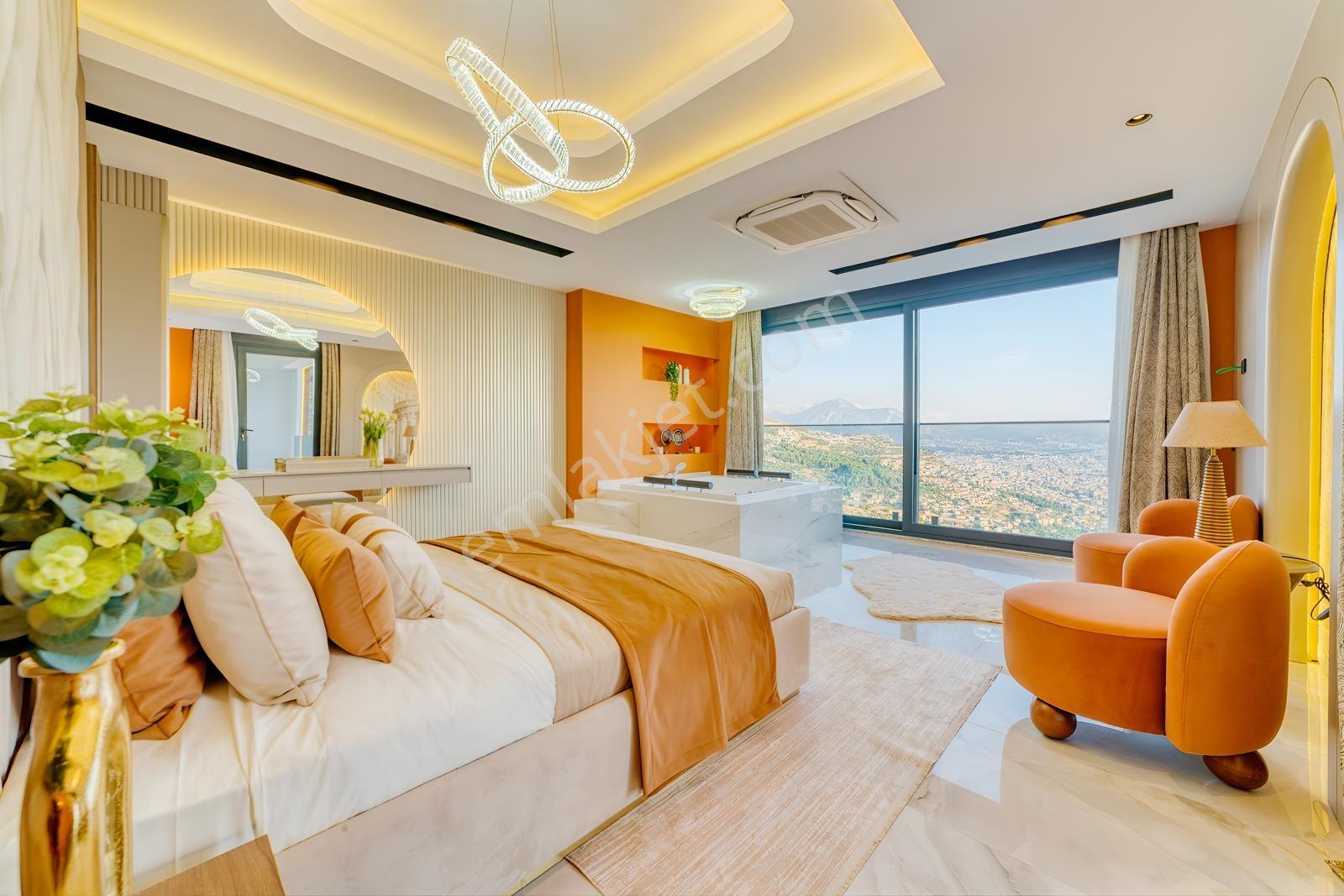Alanya Tepe'de Deniz Ve Kale Manzaralı Lüks Villa — fotoğraf 18