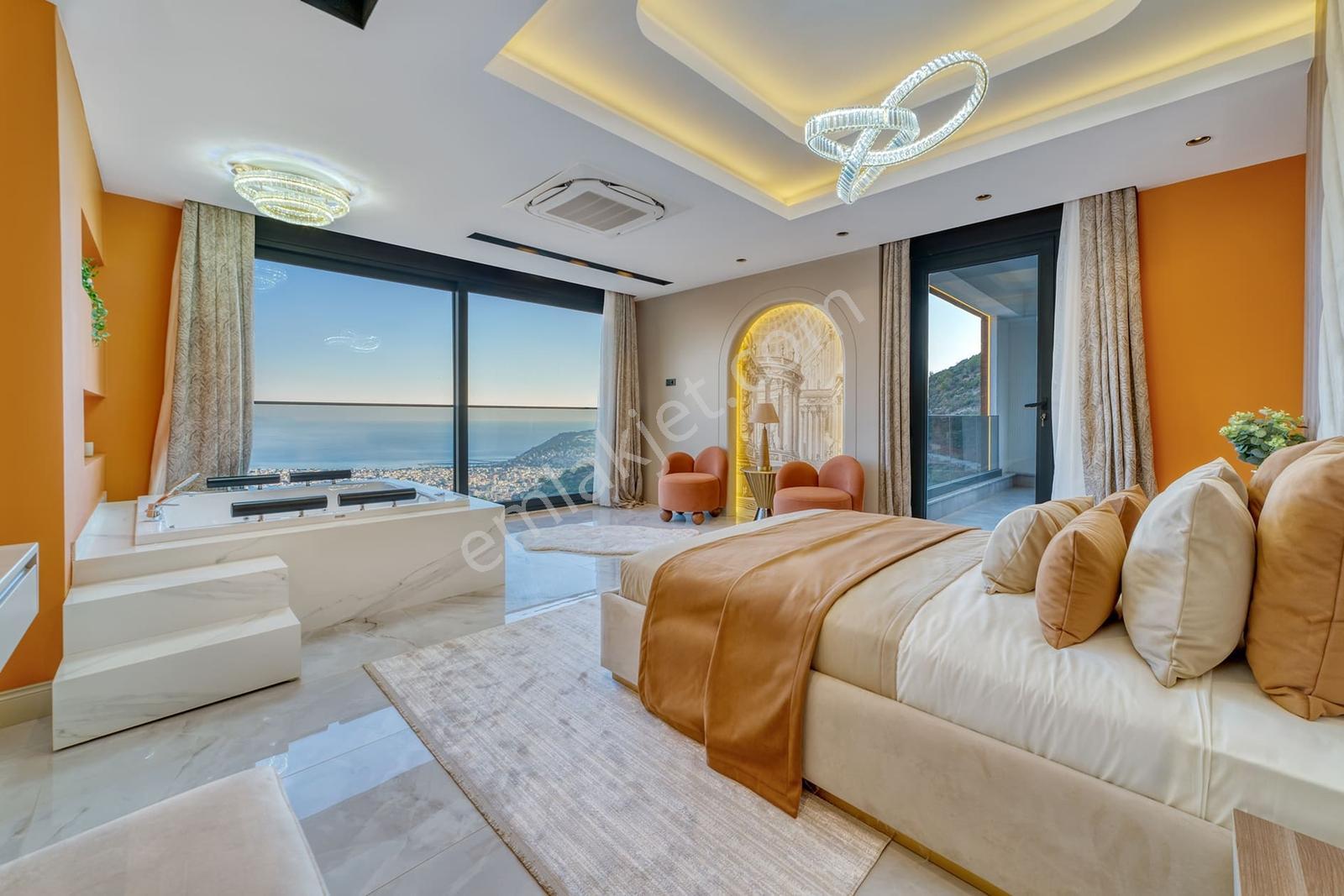 Alanya Tepe'de Deniz Ve Kale Manzaralı Lüks Villa — fotoğraf 19