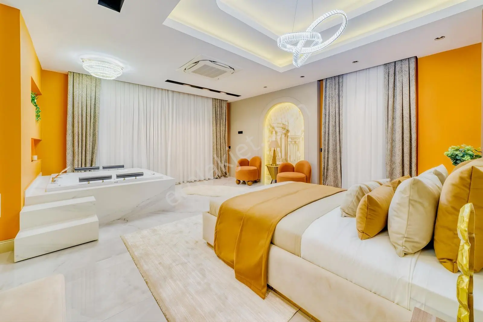 Alanya Tepe'de Deniz Ve Kale Manzaralı Lüks Villa — fotoğraf 43