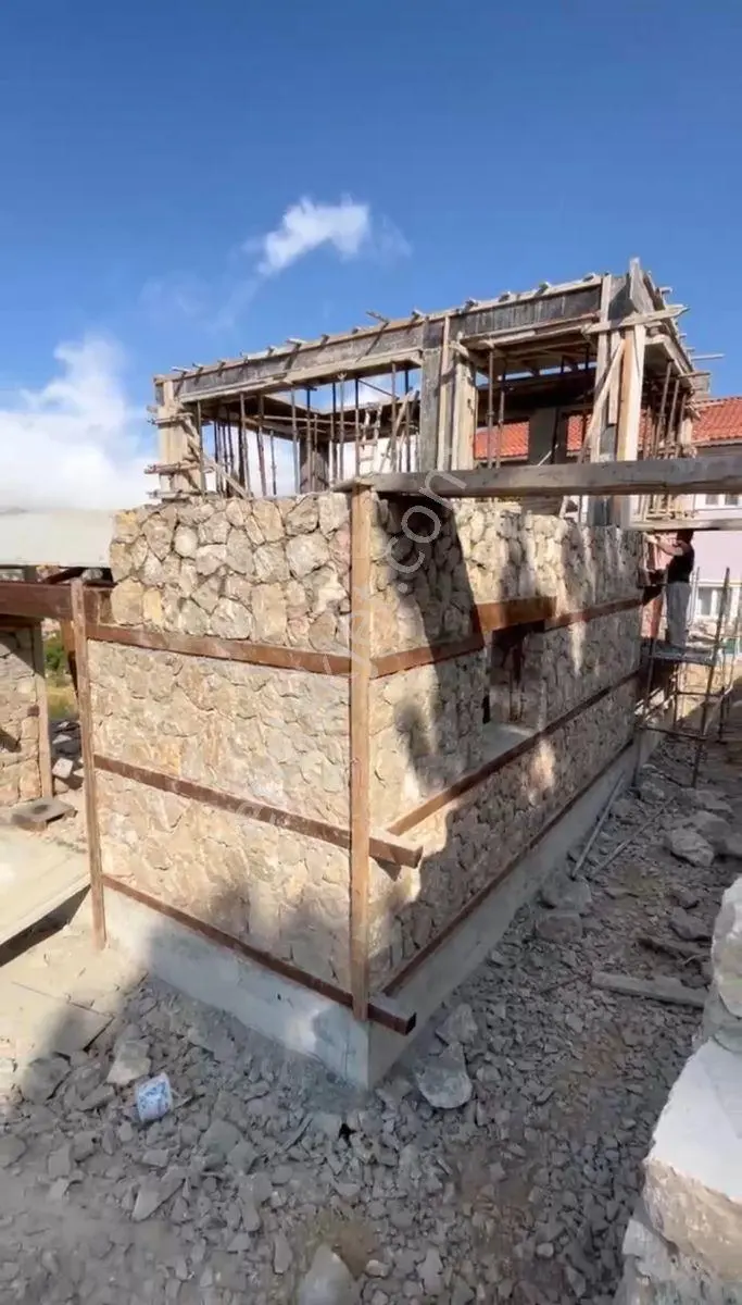 Antalya Geyikbayırında 529 M² Arsada %85 Tamamlanmış Taş Villa — fotoğraf 12