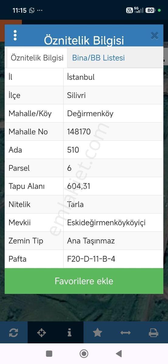 Silivri Değirmenköy'de Acil Satılık Tek Tapu 604 Metre Etrafı Çe — fotoğraf 15
