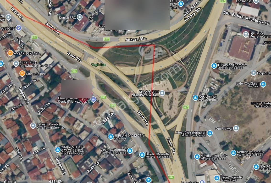Denizli Topraklık Üçgen'de Ana Yol Üstü Satılık Arsa — fotoğraf 4