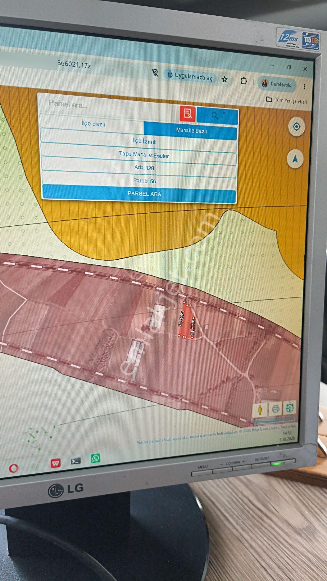 Resmi Yollu! İzmit Eseler’de Proje Koridorunda 1.555 M² Yatırımlık Tarla — fotoğraf 5